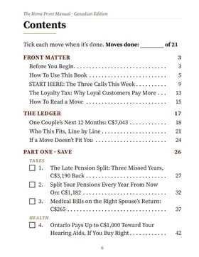 Contents, Canadian Edition